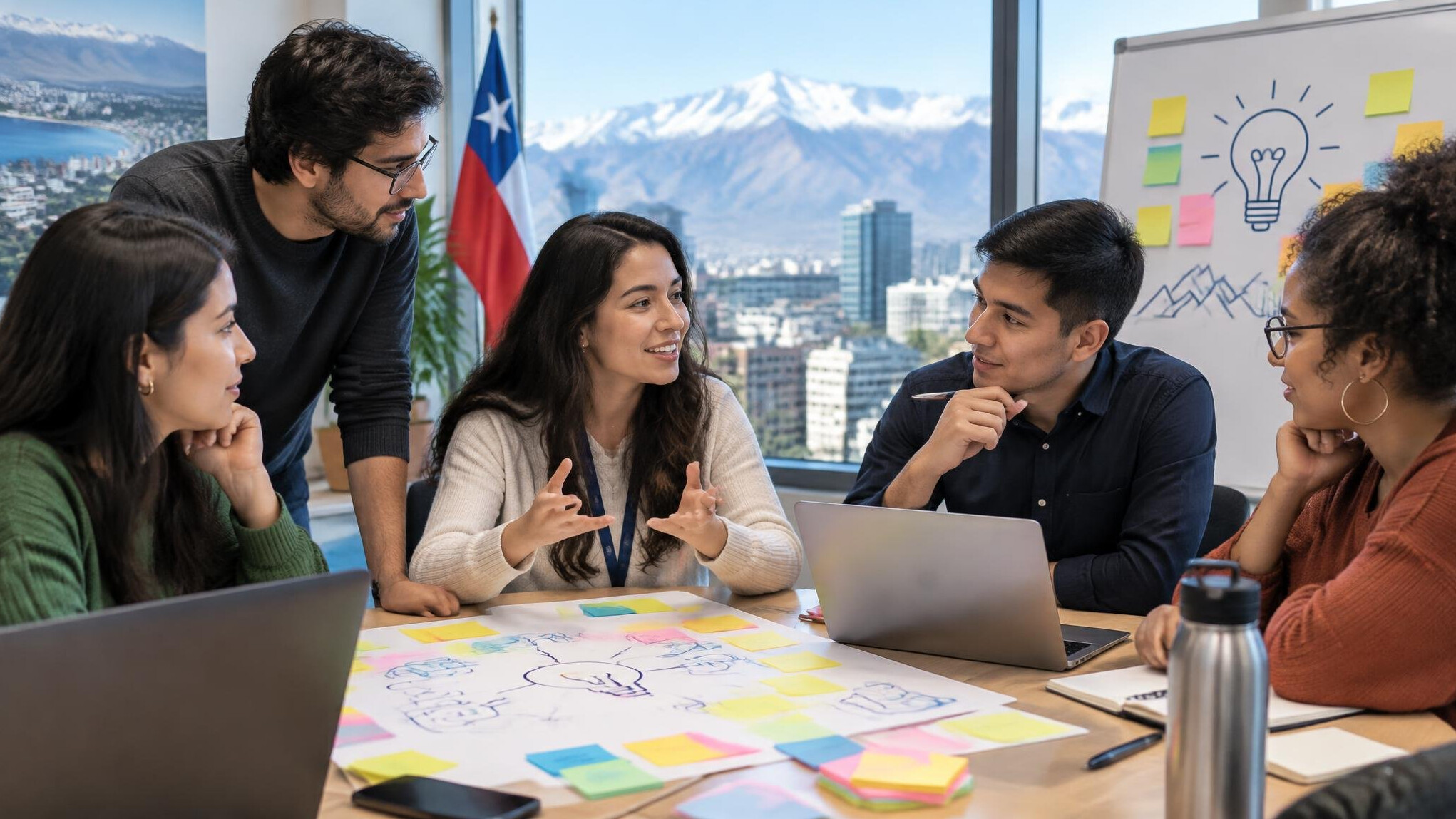 diverse team brainstorming ideas